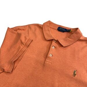 Polo Ralph Lauren Men's Classic Fit Orange‎ Preppy Polo, XXL